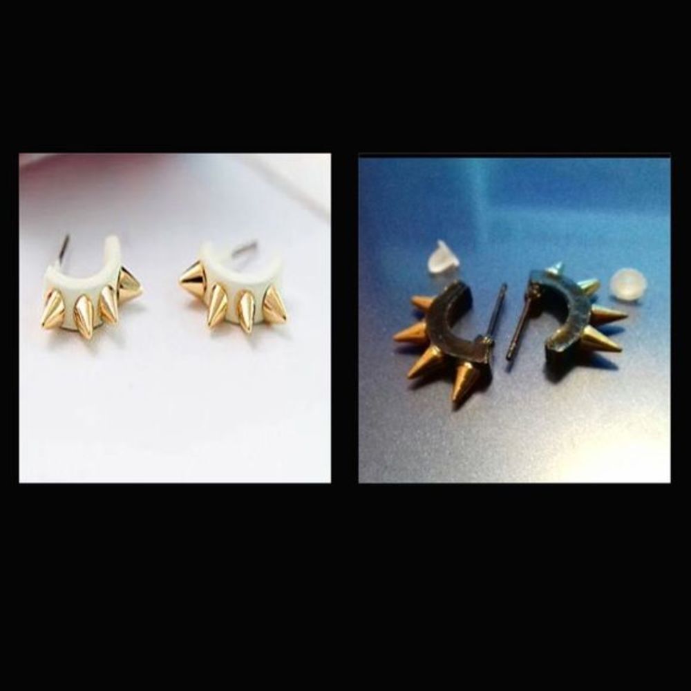 (P1) Spike Earrings - Picture 2 of 6